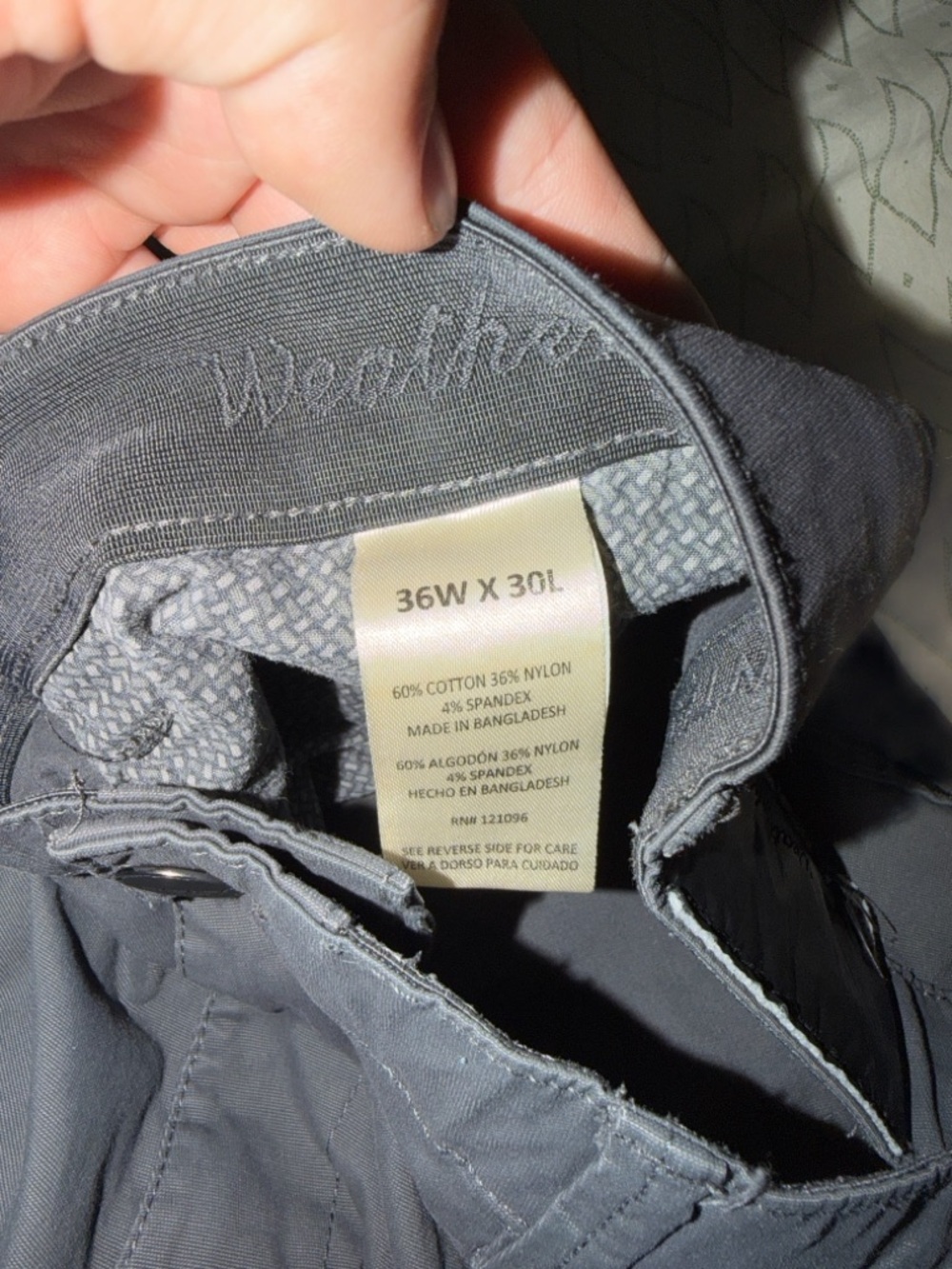 Weatherproof Men's Charcoal Chino Pants - Picture 2 of 2